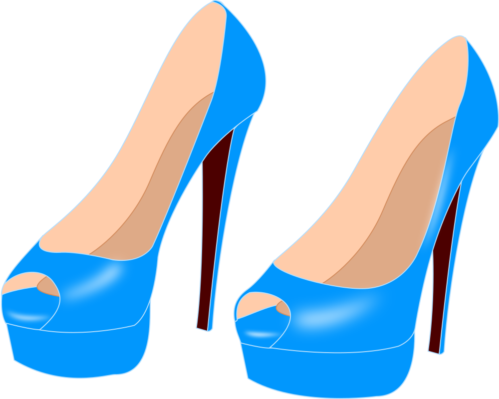 black heels transparent
